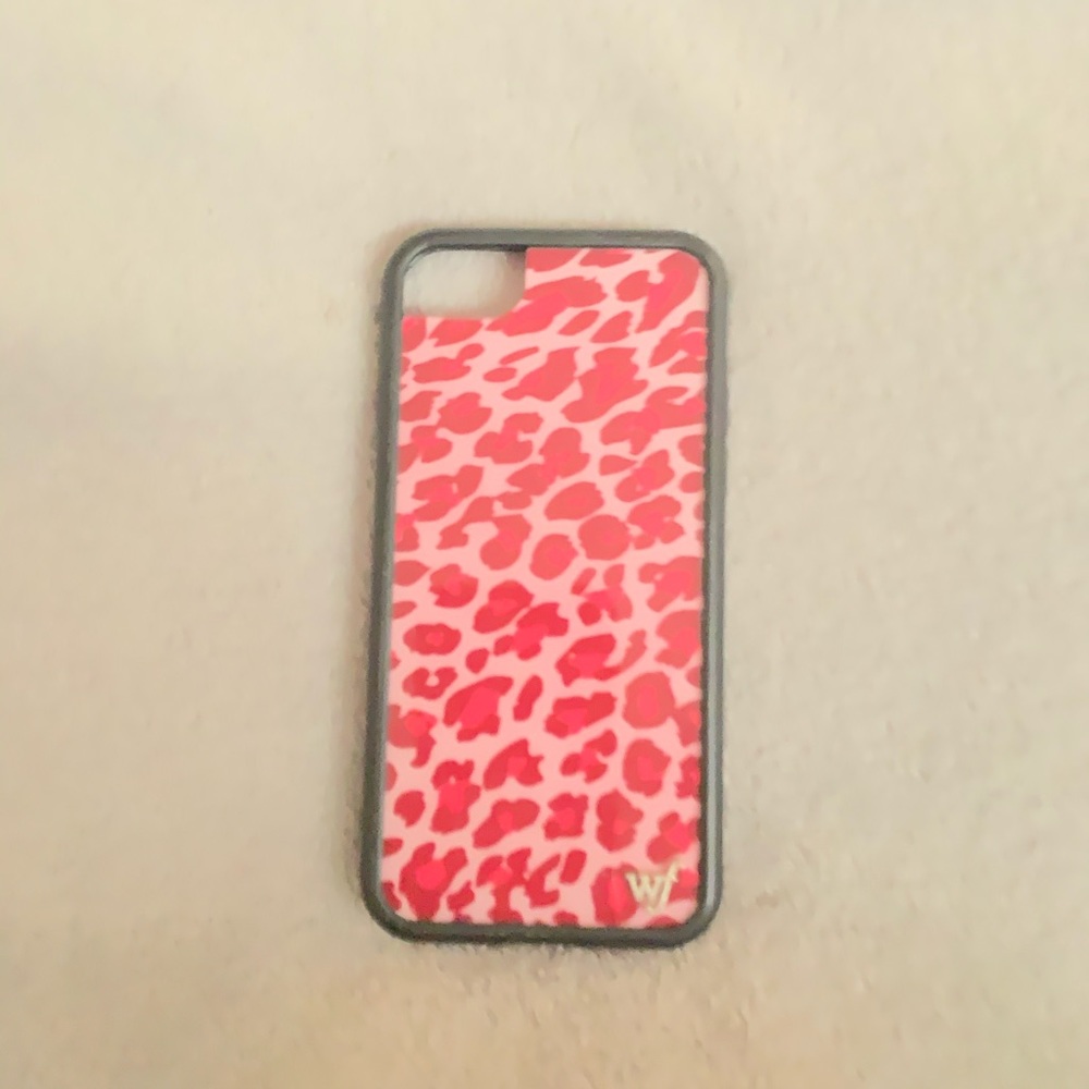 wildflower pink animal print iPhone 6/7/8 case
